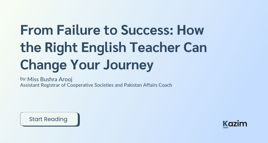 From Failure to Success How the Right English Teacher Can Change Your Journey