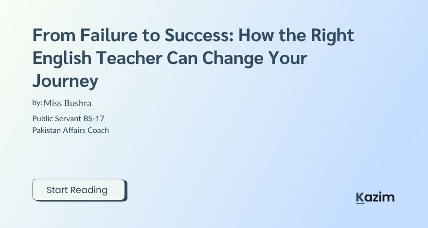 From Failure to Success How the Right English Teacher Can Change Your Journey